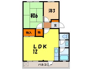 名谷農住Ｉ棟の物件間取画像